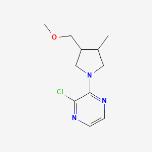 2-Chloro-3-(3-(methoxymethyl)-4-methylpyrrolidin-1-yl)pyrazine