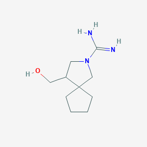 molecular formula C10H19N3O B1480005 4-(Hydroxymethyl)-2-azaspiro[4.4]nonane-2-carboximidamide CAS No. 2098068-03-0