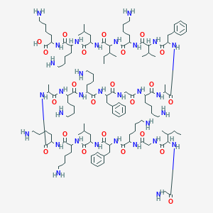 molecular formula C122H209N31O23 B14800148 H-Gly-DL-xiIle-Gly-DL-Lys-DL-Phe-DL-Leu-DL-Lys-DL-Lys-DL-Ala-DL-Lys-DL-Lys-DL-Phe-Gly-DL-Lys-DL-Ala-DL-Phe-DL-Val-DL-Lys-DL-xiIle-DL-Leu-DL-Lys-DL-Lys-OH 