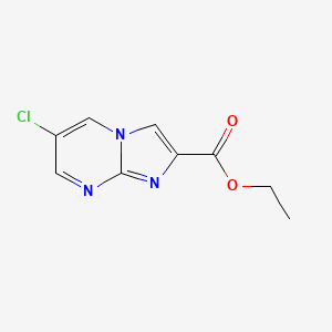 molecular formula C9H8ClN3O2 B14800150 Ethyl 6-chloroimidazo[1,2-A]pyrimidine-2-carboxylate CAS No. 944896-79-1