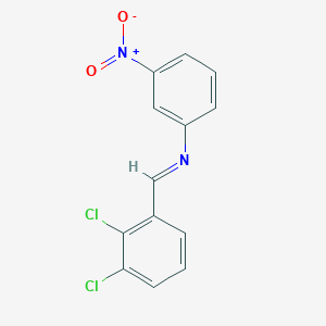 molecular formula C13H8Cl2N2O2 B14800156 N-[(E)-(2,3-dichlorophenyl)methylidene]-3-nitroaniline 