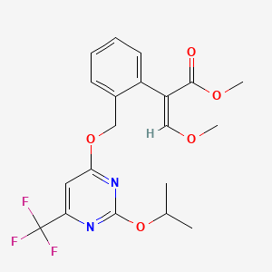 molecular formula C20H21F3N2O5 B14800177 methyl (Z)-3-methoxy-2-[2-[[2-propan-2-yloxy-6-(trifluoromethyl)pyrimidin-4-yl]oxymethyl]phenyl]prop-2-enoate 