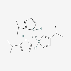 molecular formula C24H33Y B14800252 Tris(isopropylcyclopentadienyl) CAS No. 130206-63-2