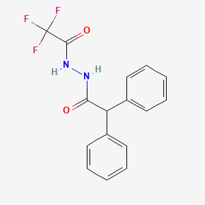 molecular formula C16H13F3N2O2 B14800518 N'-(diphenylacetyl)-2,2,2-trifluoroacetohydrazide 