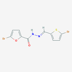 molecular formula C10H6Br2N2O2S B14800524 5-bromo-N'-[(E)-(5-bromothiophen-2-yl)methylidene]furan-2-carbohydrazide 