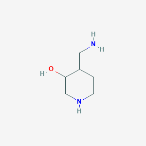 molecular formula C6H14N2O B14800539 cis-4-Aminomethyl-3-hydroxypiperidine 