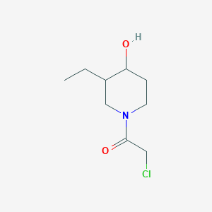 molecular formula C9H16ClNO2 B1480063 2-Chloro-1-(3-ethyl-4-hydroxypiperidin-1-yl)ethan-1-one CAS No. 2090879-19-7