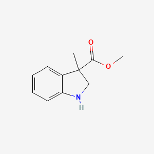 molecular formula C11H13NO2 B14800638 Methyl 3-methylindoline-3-carboxylate 