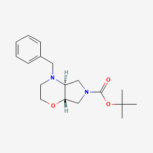 molecular formula C18H26N2O3 B14800727 tert-Butyl (4aS,7aS)-4-benzylhexahydropyrrolo[3,4-b][1,4]oxazine-6(2H)-carboxylate 