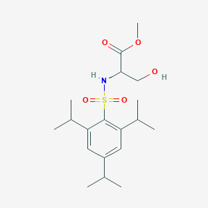 molecular formula C19H31NO5S B14800749 Methyl ((2,4,6-triisopropylphenyl)sulfonyl)-L-serinate 