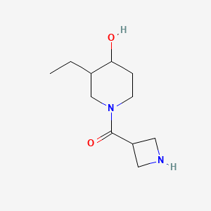molecular formula C11H20N2O2 B1480081 Azetidin-3-yl(3-ethyl-4-hydroxypiperidin-1-yl)methanone CAS No. 2098085-85-7