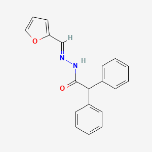molecular formula C19H16N2O2 B14800828 N'-[(1E)-2-furylmethylene]-2,2-diphenylacetohydrazide 