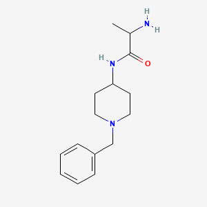 molecular formula C15H23N3O B14800943 2-amino-N-(1-benzylpiperidin-4-yl)propanamide 