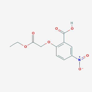molecular formula C11H11NO7 B14801011 Benzoic acid, 2-(2-ethoxy-2-oxoethoxy)-5-nitro- 