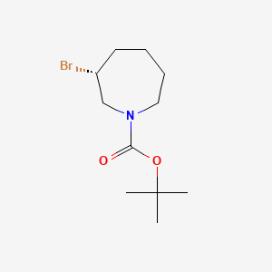 molecular formula C11H20BrNO2 B14801077 tert-Butyl (R)-3-bromoazepane-1-carboxylate 