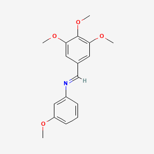 molecular formula C17H19NO4 B14801099 N1-(3,4,5-Trimethoxybenzylidene)-3-methoxyaniline 