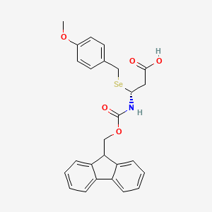 molecular formula C26H25NO5Se B14801135 Fmoc-|A-HomoSec(Mob)-OH 