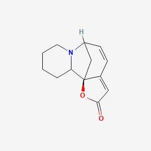 molecular formula C13H15NO2 B14801136 (1S)-14-oxa-7-azatetracyclo[6.6.1.01,11.02,7]pentadeca-9,11-dien-13-one 