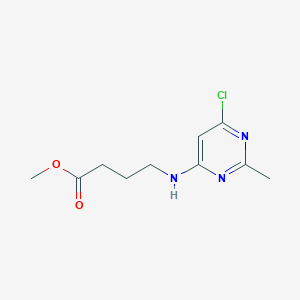 molecular formula C10H14ClN3O2 B1480117 Methyl 4-((6-chloro-2-methylpyrimidin-4-yl)amino)butanoate CAS No. 2097958-62-6