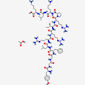 molecular formula C77H130N24O17 B14801265 Porcine dynorphin A(1-13) acetate 
