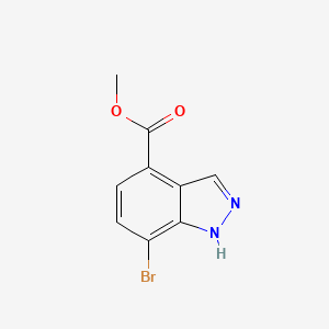 molecular formula C9H7BrN2O2 B14801437 Methyl 7-bromo-1H-indazole-4-carboxylate 