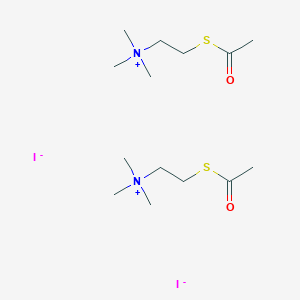 molecular formula C14H32I2N2O2S2 B14801452 Acetylthiocholine iodide; S-Acetylthiocholine iodide 