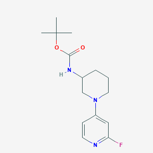 molecular formula C15H22FN3O2 B1480154 Tert-butyl (1-(2-fluoropyridin-4-yl)piperidin-3-yl)carbamate CAS No. 2098133-35-6