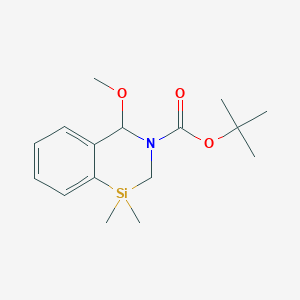 molecular formula C16H25NO3Si B14801705 tert-Butyl 4-methoxy-1,1-dimethyl-1,2-dihydrobenzo[d][1,3]azasiline-3(4H)-carboxylate 