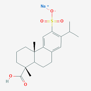 molecular formula C20H27NaO5S B14801709 sodium;(4bS,8R)-8-carboxy-4b,8-dimethyl-2-propan-2-yl-5,6,7,8a,9,10-hexahydrophenanthrene-3-sulfonate 