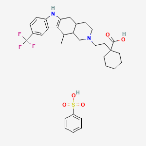 molecular formula C32H39F3N2O5S B14801725 AMG-076 (benzenesulfonate) 