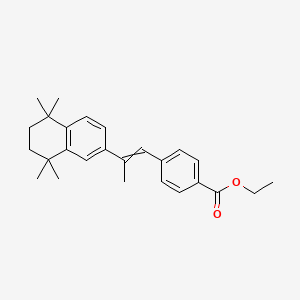 molecular formula C26H32O2 B14801729 Arotinoid; Arotinoid ethyl ester 