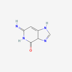 molecular formula C6H6N4O B14801801 6-Imino-1,3a-dihydroimidazo[4,5-c]pyridin-4-one 