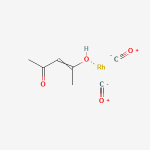 molecular formula C7H8O4Rh B14801836 Carbon monoxide;4-hydroxypent-3-en-2-one;rhodium 