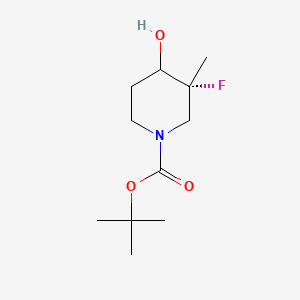 molecular formula C11H20FNO3 B14801904 tert-butyl (3R,4R)-3-fluoro-4-hydroxy-3-methyl-piperidine-1-carboxylate 
