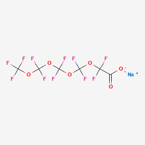 molecular formula C6F11NaO6 B14802153 Sodium undecafluoro-2,4,6,8-tetraoxadecan-10-oate CAS No. 1035377-21-9