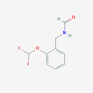 molecular formula C9H9F2NO2 B14802173 N-(2-(Difluoromethoxy)benzyl)formamide 