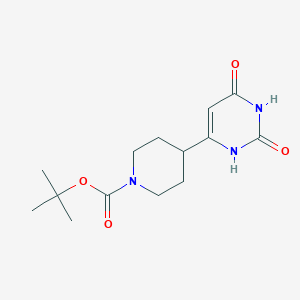 molecular formula C14H21N3O4 B1480220 Tert-butyl 4-(2,6-dioxo-1,2,3,6-tetrahydropyrimidin-4-yl)piperidine-1-carboxylate CAS No. 1823858-64-5
