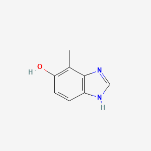 molecular formula C8H8N2O B14802323 4-Methyl-1H-benzo[d]imidazol-5-ol 
