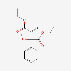 molecular formula C15H18O5 B14802340 Diethyl 2-hydroxy-3-methylene-2-phenylsuccinate 