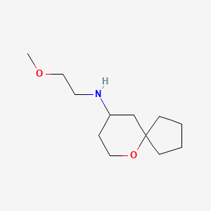 molecular formula C12H23NO2 B14802349 N-(2-methoxyethyl)-6-oxaspiro[4.5]decan-9-amine 