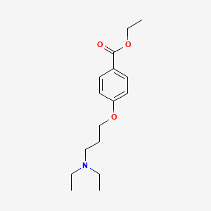 molecular formula C16H25NO3 B14802359 Ethyl 4-(3-(diethylamino)propoxy)benzoate CAS No. 25773-03-9