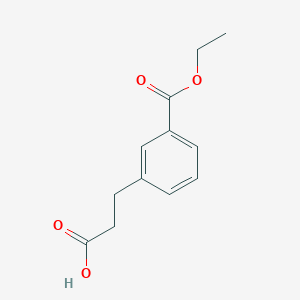 molecular formula C12H14O4 B14802426 Benzenepropanoic acid, 3-(ethoxycarbonyl)- 
