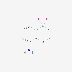 molecular formula C9H9F2NO B14802491 4,4-Difluorochroman-8-amine 