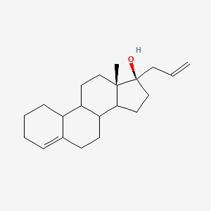 molecular formula C21H32O B14802529 (13S,17R)-13-methyl-17-prop-2-enyl-2,3,6,7,8,9,10,11,12,14,15,16-dodecahydro-1H-cyclopenta[a]phenanthren-17-ol 
