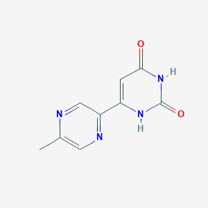 molecular formula C9H8N4O2 B1480258 6-(5-methylpyrazin-2-yl)pyrimidine-2,4(1H,3H)-dione CAS No. 2090292-97-8