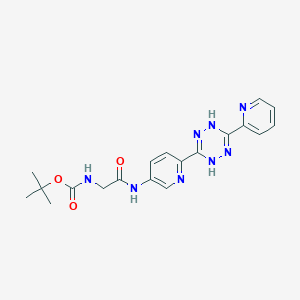 molecular formula C19H22N8O3 B14802594 Py-2H-Tetrazine-Py-NHBoc 