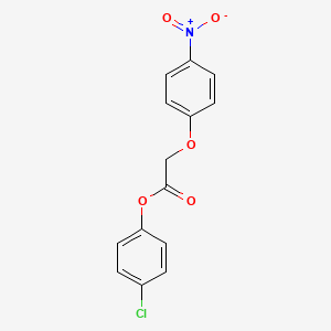 molecular formula C14H10ClNO5 B14802654 4-Chlorophenyl (4-nitrophenoxy)acetate 