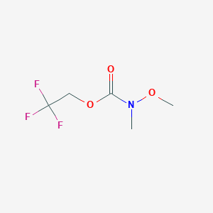 molecular formula C5H8F3NO3 B14802690 2,2,2-Trifluoroethyl methoxy(methyl)carbamate 