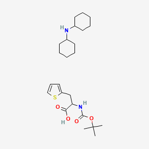 molecular formula C24H40N2O4S B14802741 N-Boc-3-(2-thienyl)-D-alanine DCHA 