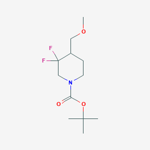 molecular formula C12H21F2NO3 B14802823 Tert-butyl3,3-difluoro-4-(methoxymethyl)piperidine-1-carboxylate 